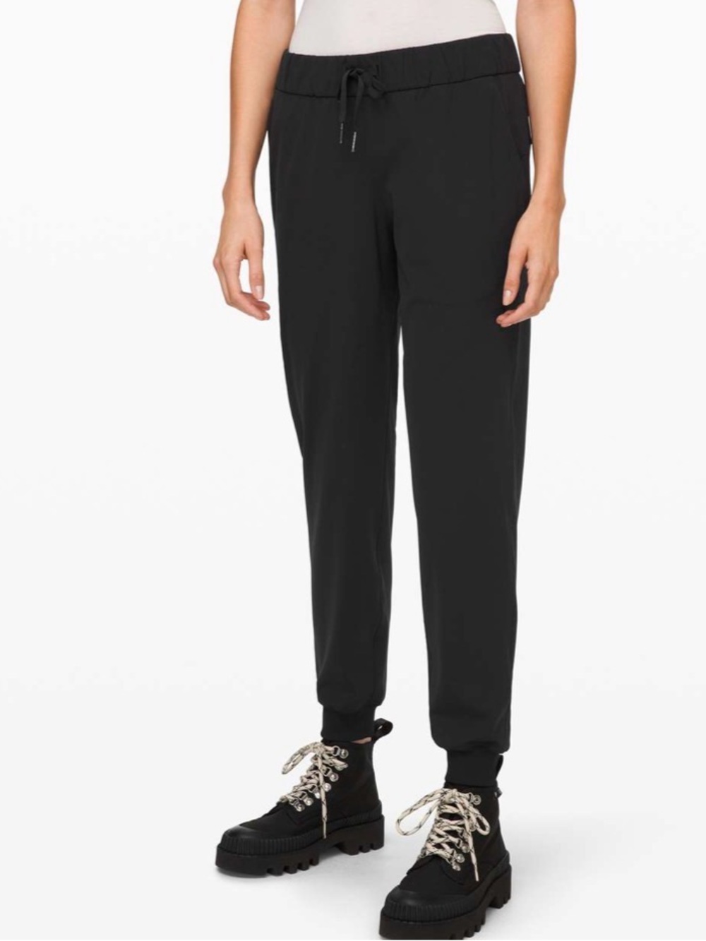 lululemon athletica On the fly black Jogger Pants, 28” size 6